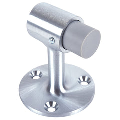Rockwood - Stops; Type: Angle Floor Stop ; Finish/Coating: Satin Chrome ; Projection: 3 (Inch); Mount Type: Floor - Exact Tool & Supply