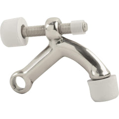 IVES - Stops; Type: Hinge Pin Door Stop ; Finish/Coating: Bright Chrome ; Projection: 4 (Inch); Mount Type: Hinge Pin - Exact Tool & Supply