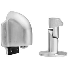 IVES - Stops; Type: Automatic Holder Wall Stop ; Finish/Coating: Satin Chrome ; Projection: 3-7/16 (Inch); Mount Type: Wall - Exact Tool & Supply
