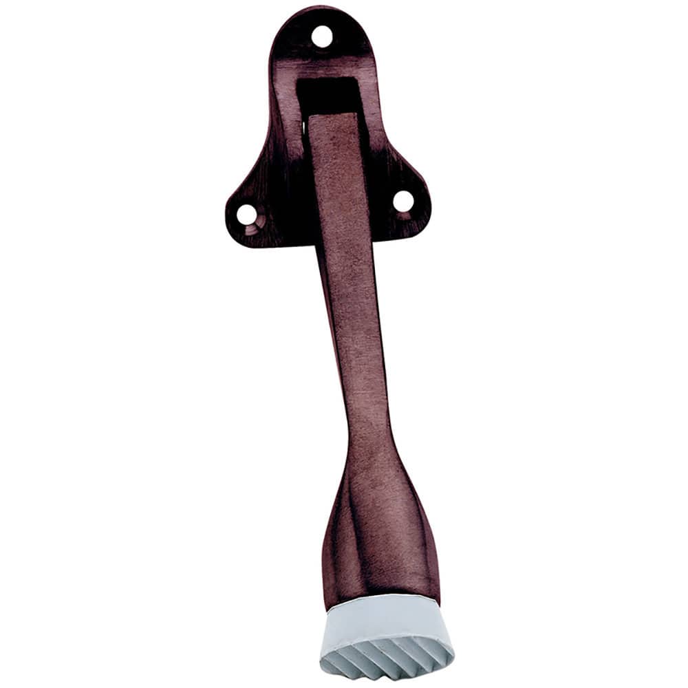 IVES - Stops; Type: Kick Down Floor Stop ; Finish/Coating: Oil Rubbed Bronze ; Projection: 4 (Inch); Mount Type: Floor - Exact Tool & Supply