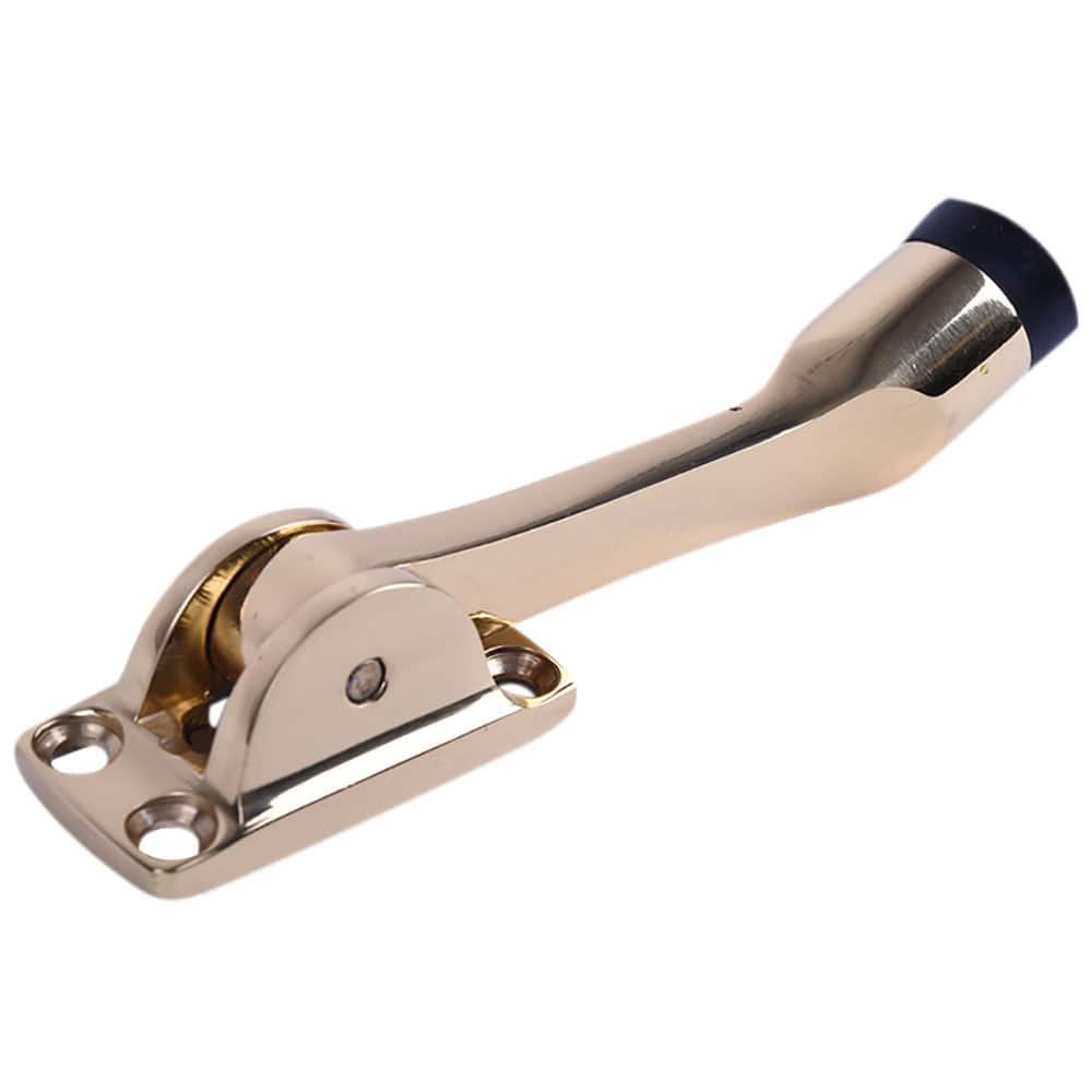 IVES - Stops; Type: Kick Down Floor Stop ; Finish/Coating: Bright Brass ; Projection: 4 (Inch); Mount Type: Floor - Exact Tool & Supply