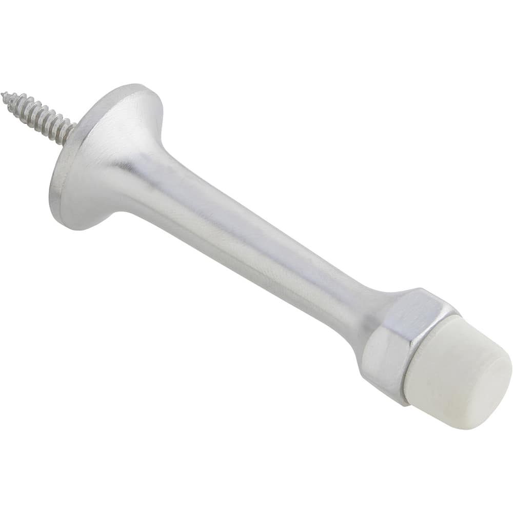 IVES - Stops; Type: Base Door Stop ; Finish/Coating: Satin Chrome ; Projection: 3-1/4 (Inch); Mount Type: Door - Exact Tool & Supply