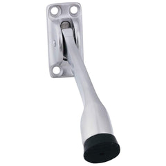 IVES - Stops; Type: Kick Down Floor Stop ; Finish/Coating: Aluminum (Satin) ; Projection: 4 (Inch); Mount Type: Floor - Exact Tool & Supply