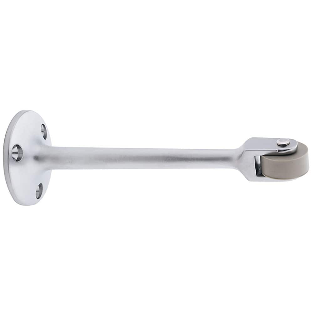 IVES - Stops; Type: Roller Bumper Door Stop ; Finish/Coating: Satin Chrome ; Projection: 6 (Inch); Mount Type: Door - Exact Tool & Supply
