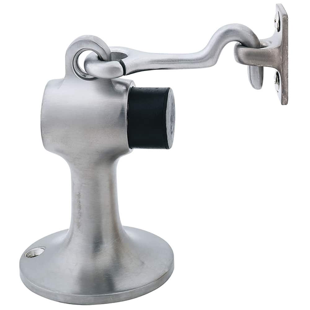 IVES - Stops; Type: Manual Door Holder Floor Stop ; Finish/Coating: Satin Chrome ; Projection: 3-3/4 (Inch); Mount Type: Floor - Exact Tool & Supply
