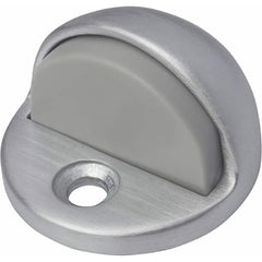 Rockwood - Stops; Type: Floor Stop ; Finish/Coating: Satin Chrome ; Projection: 1-1/8 (Inch); Mount Type: Floor - Exact Tool & Supply