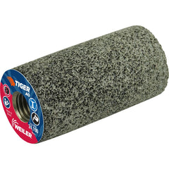 Weiler - Cones & Plugs; Head Thickness (Inch): 3.00 ; Abrasive Material: Aluminum Oxide ; Grit: 24 ; Grade: Coarse ; Wheel Type Number Code: 18 ; Arbor Hole Thread Size: 5/8-11 - Exact Tool & Supply