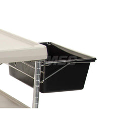 Metro - Cart Accessories; Media Type: Utility Bin & Holder ; For Use With: Metro myCart Series ; Color: Black ; Width: 15.2500 ; Length (Decimal Inch): 17.8800 ; Height (Decimal Inch): 7.000000 - Exact Tool & Supply