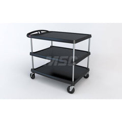 Metro - Carts; Type: Utility ; Load Capacity (Lb.): 500.000 ; Number of Shelves: 3 ; Width (Inch): 27-11/16 ; Length (Inch): 40-1/4 ; Height (Inch): 36-7/8 - Exact Tool & Supply
