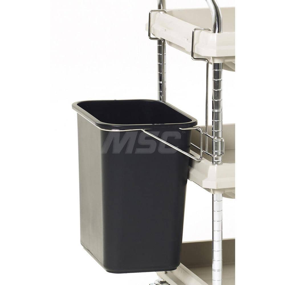 Metro - Cart Accessories; Media Type: Utility Bin & Holder ; For Use With: Metro Deep Ledge BC2030 Utility Cart ; Color: Black ; Width: 21.2500 ; Height (Decimal Inch): 27.500000 ; Material: Plastic/Steel - Exact Tool & Supply