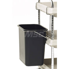 Metro - Cart Accessories; Media Type: Utility Bin & Holder ; For Use With: Metro Deep Ledge BC2030 Utility Cart ; Color: Black ; Width: 21.2500 ; Height (Decimal Inch): 27.500000 ; Material: Plastic/Steel - Exact Tool & Supply