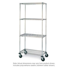 Metro - Carts; Type: Wire ; Load Capacity (Lb.): 900.000 ; Number of Shelves: 4 ; Width (Inch): 26-3/16 ; Length (Inch): 38 ; Height (Inch): 67-7/8 - Exact Tool & Supply