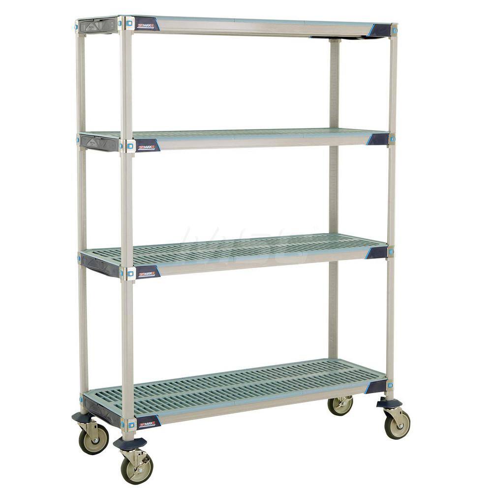 Metro - Carts; Type: Industrial Cart ; Load Capacity (Lb.): 900.000 ; Number of Shelves: 4 ; Width (Inch): 20-5/16 ; Length (Inch): 49-3/4 ; Height (Inch): 67-5/16 - Exact Tool & Supply