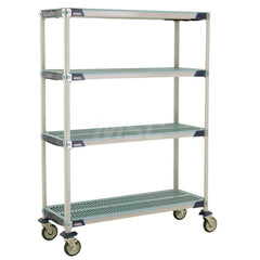 Metro - Carts; Type: Industrial Cart ; Load Capacity (Lb.): 900.000 ; Number of Shelves: 4 ; Width (Inch): 20-5/16 ; Length (Inch): 49-3/4 ; Height (Inch): 67-5/16 - Exact Tool & Supply
