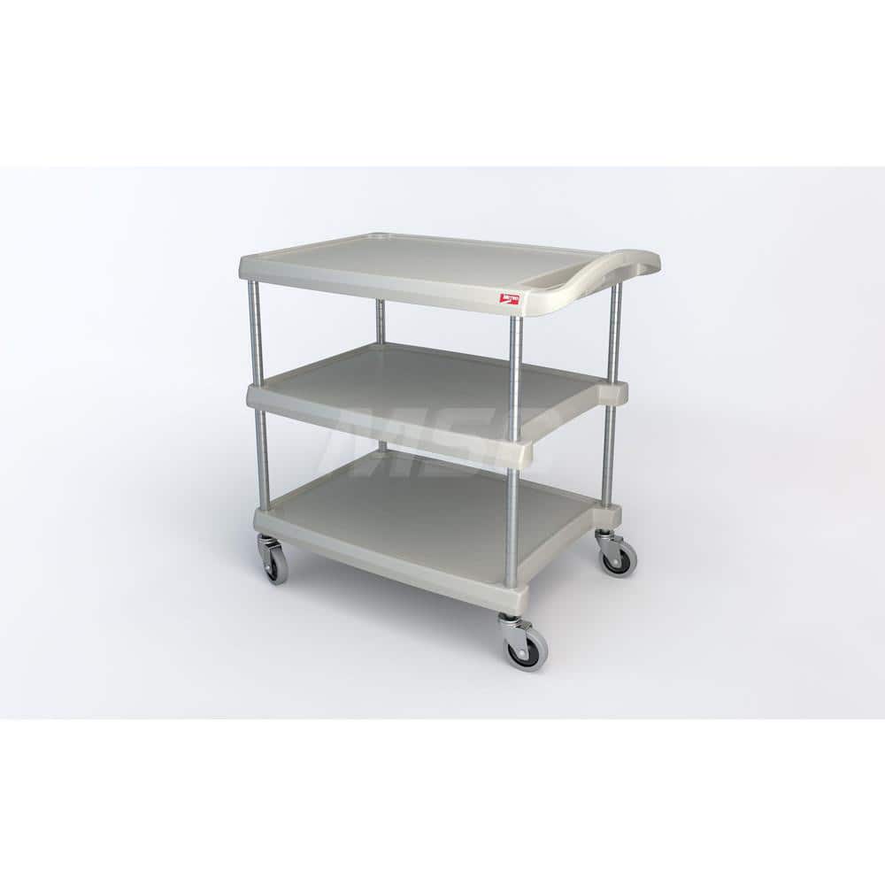 Metro - Carts; Type: Utility ; Load Capacity (Lb.): 400.000 ; Number of Shelves: 3 ; Width (Inch): 23-7/16 ; Length (Inch): 34-3/4 ; Height (Inch): 35-1/2 - Exact Tool & Supply