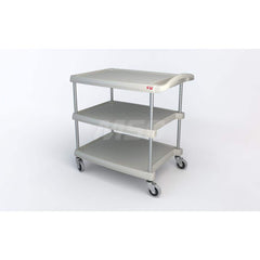 Metro - Carts; Type: Utility ; Load Capacity (Lb.): 400.000 ; Number of Shelves: 3 ; Width (Inch): 23-7/16 ; Length (Inch): 34-3/4 ; Height (Inch): 35-1/2 - Exact Tool & Supply