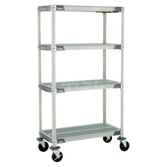 Metro - Carts; Type: Industrial Cart ; Load Capacity (Lb.): 600.000 ; Number of Shelves: 4 ; Width (Inch): 20-5/16 ; Length (Inch): 37-3/4 ; Height (Inch): 67-5/16 - Exact Tool & Supply