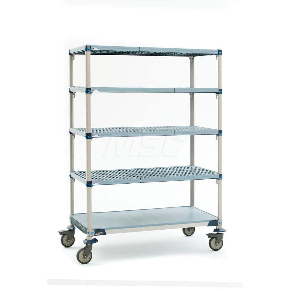 Metro - Carts; Type: Industrial Cart ; Load Capacity (Lb.): 900.000 ; Number of Shelves: 5 ; Width (Inch): 20-5/16 ; Length (Inch): 37-3/4 ; Height (Inch): 79-1/4 - Exact Tool & Supply