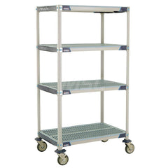 Metro - Carts; Type: Industrial Cart ; Load Capacity (Lb.): 900.000 ; Number of Shelves: 4 ; Width (Inch): 26-5/16 ; Length (Inch): 37-3/4 ; Height (Inch): 67-5/16 - Exact Tool & Supply