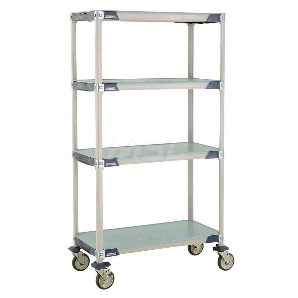 Metro - Carts; Type: Industrial Cart ; Load Capacity (Lb.): 900.000 ; Number of Shelves: 4 ; Width (Inch): 20-5/16 ; Length (Inch): 37-3/4 ; Height (Inch): 67-5/16 - Exact Tool & Supply