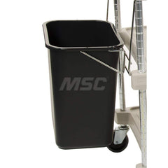 Metro - Cart Accessories; Media Type: Waste Basket & Holder ; For Use With: Metro MY1627 ; Color: Black ; Width: 14.7500 ; Length (Decimal Inch): 17.8800 ; Height (Decimal Inch): 16.250000 - Exact Tool & Supply