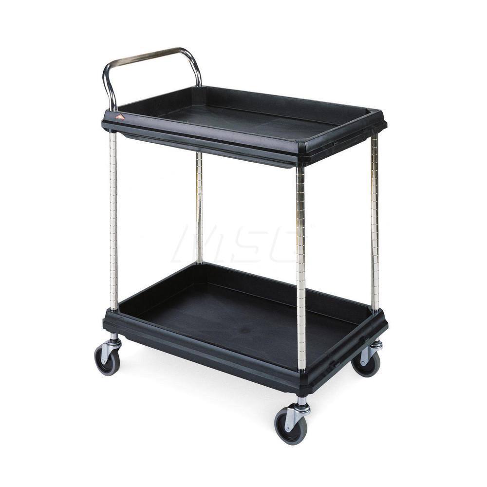 Metro - Carts; Type: Utility ; Load Capacity (Lb.): 300.000 ; Number of Shelves: 2 ; Width (Inch): 21-1/2 ; Length (Inch): 33-3/4 ; Height (Inch): 33-1/4 - Exact Tool & Supply