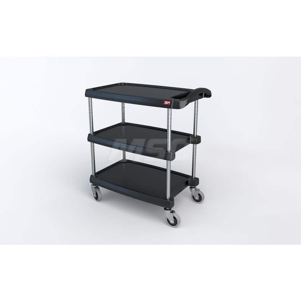 Metro - Carts; Type: Utility ; Load Capacity (Lb.): 400.000 ; Number of Shelves: 3 ; Width (Inch): 18-5/16 ; Length (Inch): 31-1/2 ; Height (Inch): 35-1/2 - Exact Tool & Supply