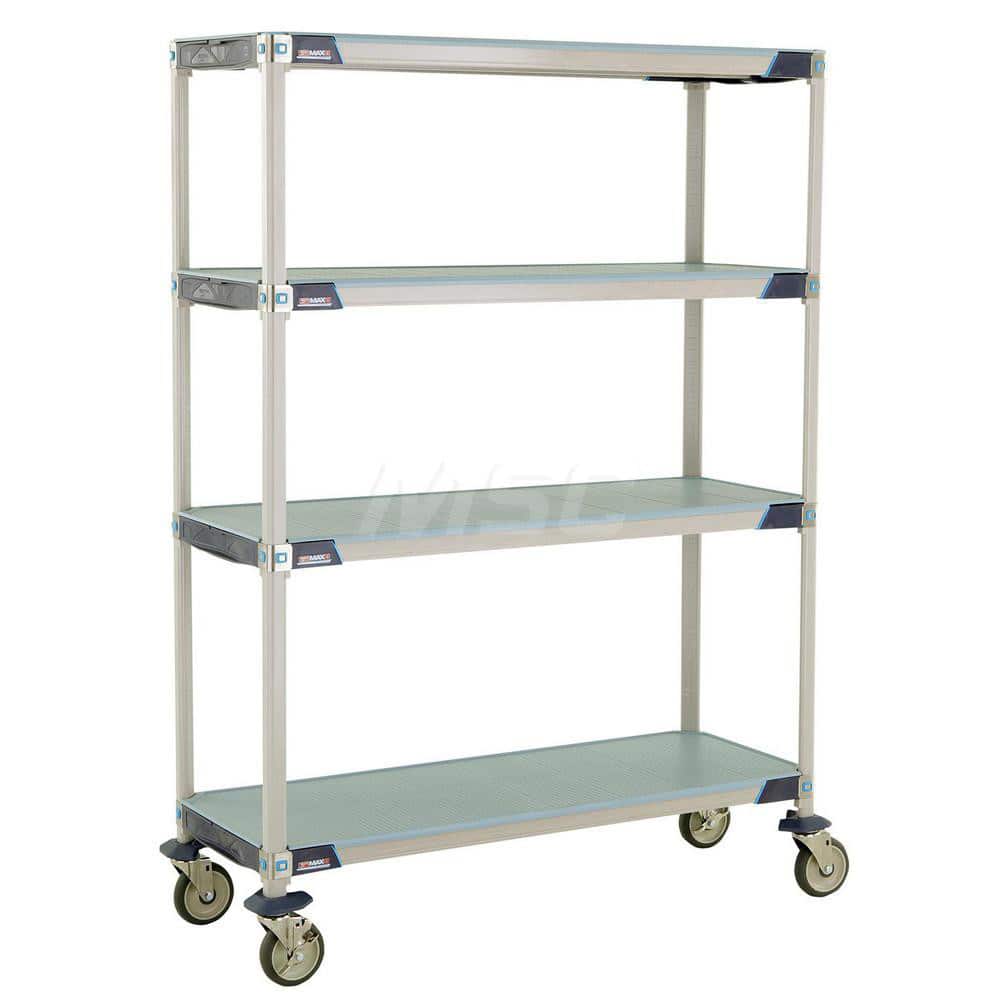 Metro - Carts; Type: Industrial Cart ; Load Capacity (Lb.): 900.000 ; Number of Shelves: 4 ; Width (Inch): 20-5/16 ; Length (Inch): 49-3/4 ; Height (Inch): 67-5/16 - Exact Tool & Supply
