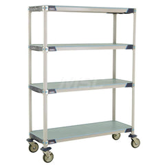 Metro - Carts; Type: Industrial Cart ; Load Capacity (Lb.): 900.000 ; Number of Shelves: 4 ; Width (Inch): 20-5/16 ; Length (Inch): 49-3/4 ; Height (Inch): 67-5/16 - Exact Tool & Supply