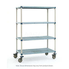 Metro - Carts; Type: Industrial Cart ; Load Capacity (Lb.): 900.000 ; Number of Shelves: 4 ; Width (Inch): 20-5/16 ; Length (Inch): 49-3/4 ; Height (Inch): 67-1/4 - Exact Tool & Supply