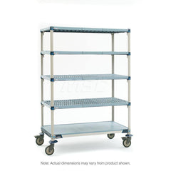 Metro - Carts; Type: Industrial Cart ; Load Capacity (Lb.): 900.000 ; Number of Shelves: 5 ; Width (Inch): 26-5/16 ; Length (Inch): 37-3/4 ; Height (Inch): 79-1/4 - Exact Tool & Supply