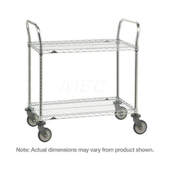 Metro - Carts; Type: Utility ; Load Capacity (Lb.): 900.000 ; Number of Shelves: 2 ; Width (Inch): 21 ; Length (Inch): 36 ; Height (Inch): 39 - Exact Tool & Supply