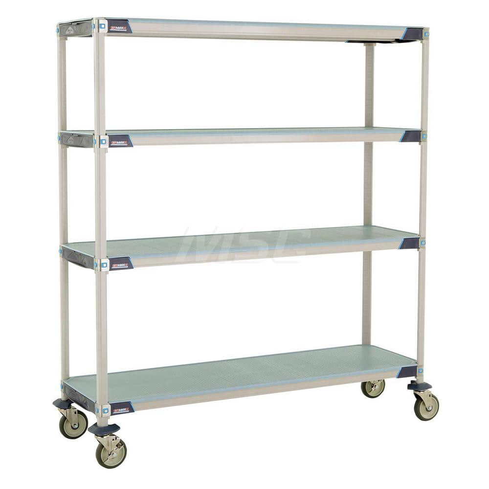 Metro - Carts; Type: Industrial Cart ; Load Capacity (Lb.): 900.000 ; Number of Shelves: 4 ; Width (Inch): 20-5/16 ; Length (Inch): 61-3/4 ; Height (Inch): 67-5/16 - Exact Tool & Supply