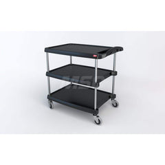 Metro - Carts; Type: Utility ; Load Capacity (Lb.): 400.000 ; Number of Shelves: 3 ; Width (Inch): 23-7/16 ; Length (Inch): 34-3/8 ; Height (Inch): 35-1/2 - Exact Tool & Supply