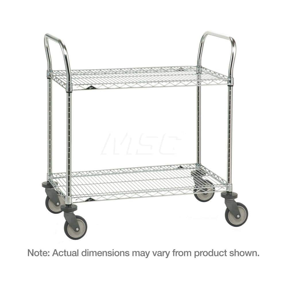 Metro - Carts; Type: Utility ; Load Capacity (Lb.): 900.000 ; Number of Shelves: 2 ; Width (Inch): 24 ; Length (Inch): 36 ; Height (Inch): 39 - Exact Tool & Supply