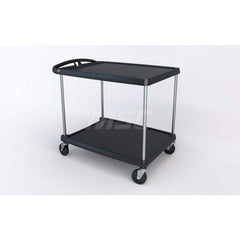 Metro - Carts; Type: Utility ; Load Capacity (Lb.): 400.000 ; Number of Shelves: 2 ; Width (Inch): 27-11/16 ; Length (Inch): 40-1/4 ; Height (Inch): 36-7/8 - Exact Tool & Supply