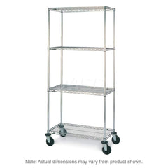 Metro - Carts; Type: Wire ; Load Capacity (Lb.): 600.000 ; Number of Shelves: 4 ; Width (Inch): 23-3/16 ; Length (Inch): 50 ; Height (Inch): 67-7/8 - Exact Tool & Supply