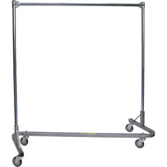 R&B Wire Products - Coat Racks, Hooks & Shelving; Type: Z-Rack Nesting Garment Rack ; Number of Hooks: 0 ; Color: Chrome ; Length (Inch): 63 ; Height (Inch): 68 - Exact Tool & Supply