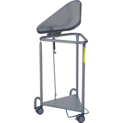 R&B Wire Products - Janitor Carts & Caddies; Type: Hamper ; Material: Steel ; Width (Inch): 21 ; Length: 21 (Inch); Height (Inch): 32 ; Color: Silver - Exact Tool & Supply