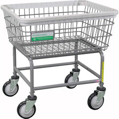 R&B Wire Products - Carts; Type: Rolling Wire Laundry Cart ; Load Capacity (Lb.): 100.000 ; Width (Inch): 22 ; Length (Inch): 26-1/2 ; Height (Inch): 27 ; Material: Steel - Exact Tool & Supply