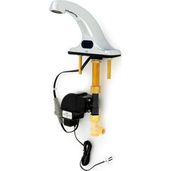 Zurn - Electronic & Sensor Faucets; Type: Sensor ; Style: w/o Mixer ; Type of Power: Hard-Wired; Battery ; Spout Type: Standard ; Mounting Centers: 3 (Inch); Voltage (AC): 120 - Exact Tool & Supply
