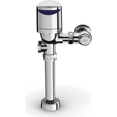 Zurn - Automatic Flush Valves; Type: Top Mount Battery Sensor ; Style: Dual-Flush ; Gallons Per Flush: 1.6/1.1 ; Pipe Size: 1-1/2 (Inch); Spud Coupling Size: 1-1/2 (Inch); Cover Material: Brass - Exact Tool & Supply