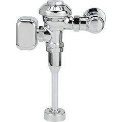 Zurn - Automatic Flush Valves; Type: Top Mount Battery Sensor ; Style: Single flush ; Gallons Per Flush: 1.0 ; Pipe Size: 3/4 (Inch); Spud Coupling Size: 3/4 (Inch); Cover Material: Brass - Exact Tool & Supply