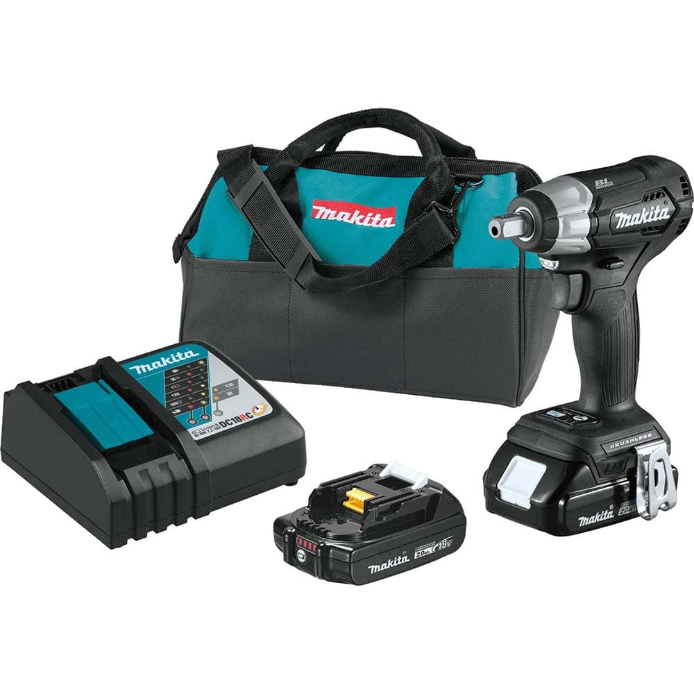 Makita - Electric Impact Wrenches & Ratchets; Amperage: 5 ; Handle Type: Pistol Grip ; Drive Size (Inch): 1/4 ; Speed (RPM): 0-2400 ; Torque (N/m): 700 ; Torque (Ft/Lb): 155 - Exact Tool & Supply