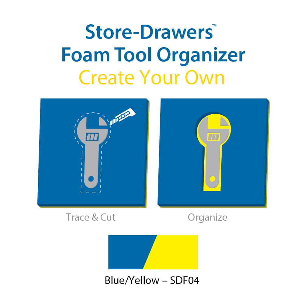 NMC - Tool Box Case & Cabinet Inserts; Type: Customizable Foam Insert ; For Use With: Store-Drawers? Tool Boxes & Cases ; Material Family: Foam ; Width (Inch): 40 ; Depth (Inch): 27 ; Height (Inch): 3/4 - Exact Tool & Supply