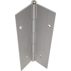 Yale - Continuous Hinges; Overall Length (Inch): 95 ; Thickness (Decimal Inch): 1.0000 ; Pin Diameter: 0.1870 (Decimal Inch); Knuckle: 2 ; Finish/Coating: Satin Stainless Steel - Exact Tool & Supply