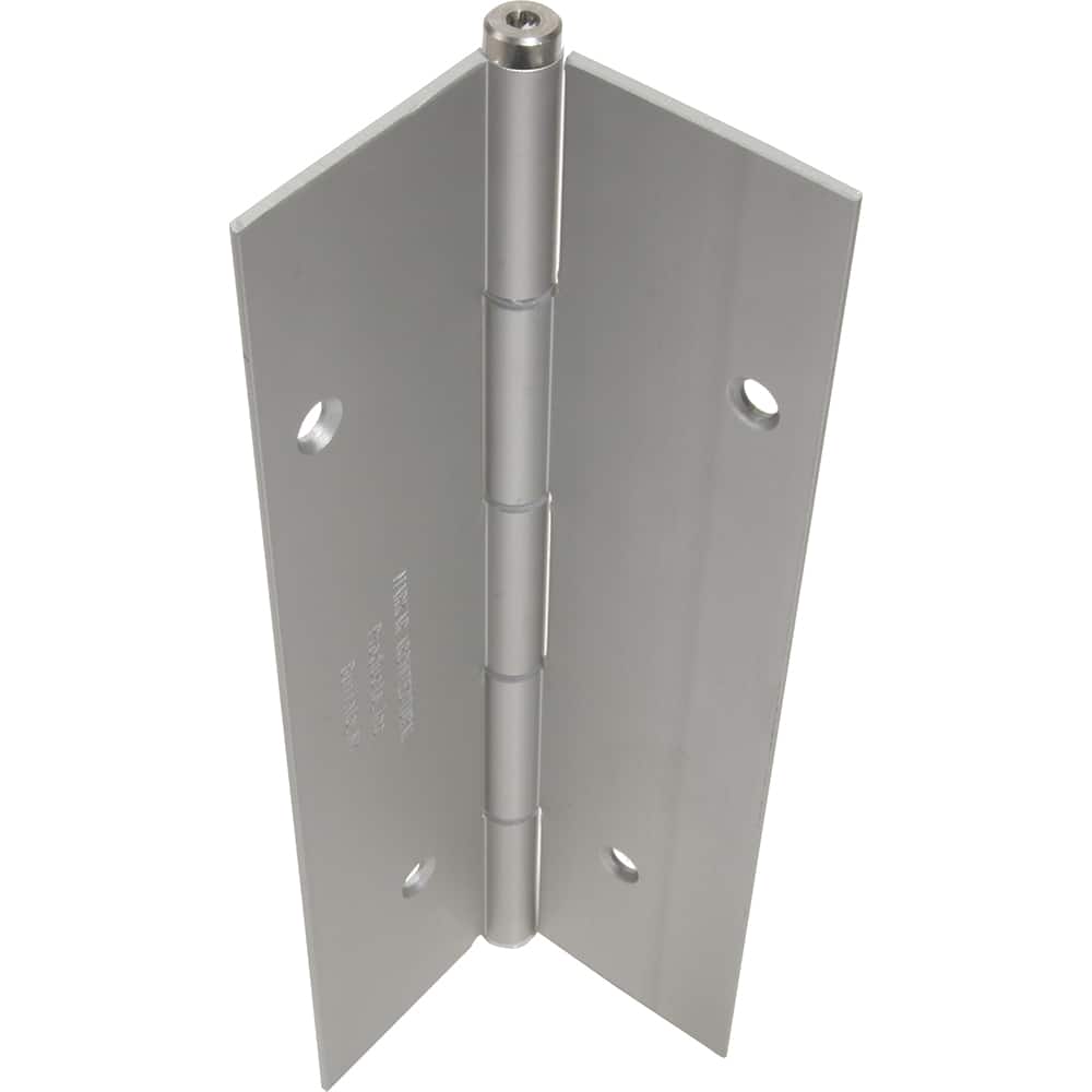 Yale - Continuous Hinges; Overall Length (Inch): 79-3/16 ; Thickness (Decimal Inch): 1.0000 ; Pin Diameter: 0.1870 (Decimal Inch); Knuckle: 2 ; Finish/Coating: Satin Stainless Steel - Exact Tool & Supply