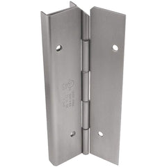 Yale - Continuous Hinges; Overall Length (Inch): 95 ; Thickness (Decimal Inch): 1.0000 ; Pin Diameter: 0.1870 (Decimal Inch); Knuckle: 2 ; Finish/Coating: Satin Stainless Steel - Exact Tool & Supply