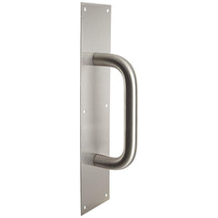 Rockwood - Door Pulls; Overall Length (Inch): 16 ; Finish/Coating: Satin Stainless Steel ; Grip Length: 4 (Inch) - Exact Tool & Supply