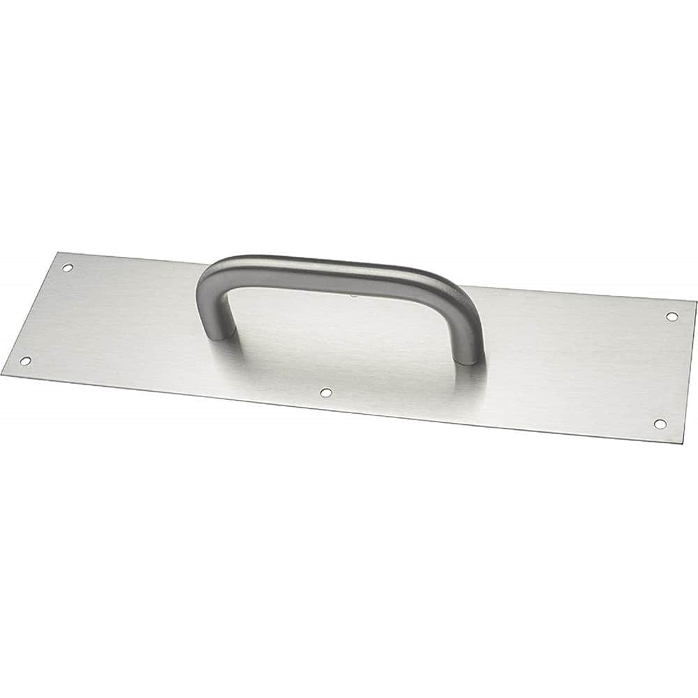 Rockwood - Door Pulls; Overall Length (Inch): 16 ; Finish/Coating: Satin Stainless Steel ; Grip Length: 4 (Inch) - Exact Tool & Supply
